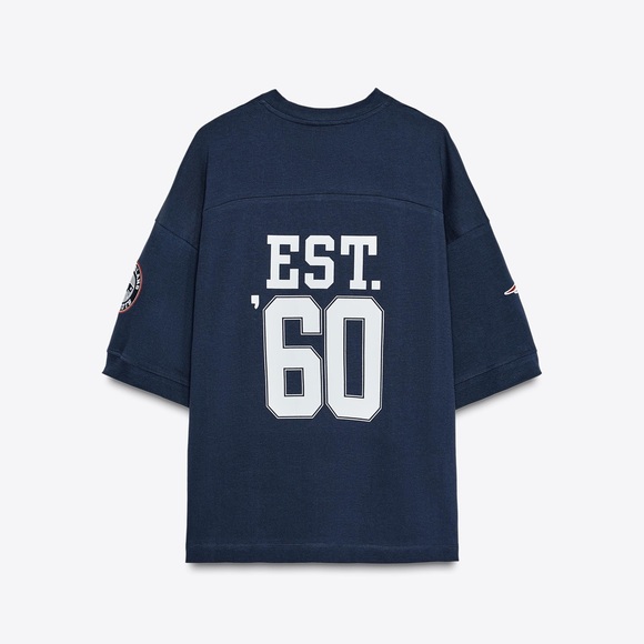 NWT Zara Woman NFL NEW ENGLAND PATRIOTS T-SHIRT Top Size M Medium - Picture 3 of 8